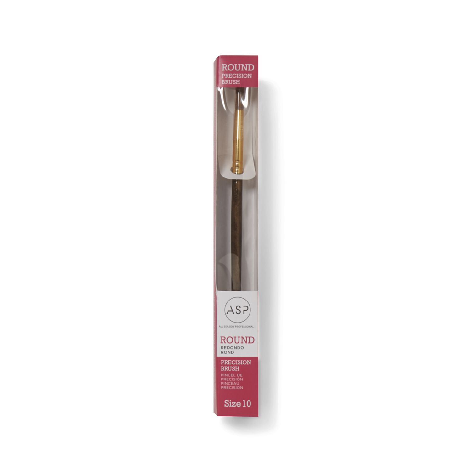ASP #10 Round Acrylic Brush Front