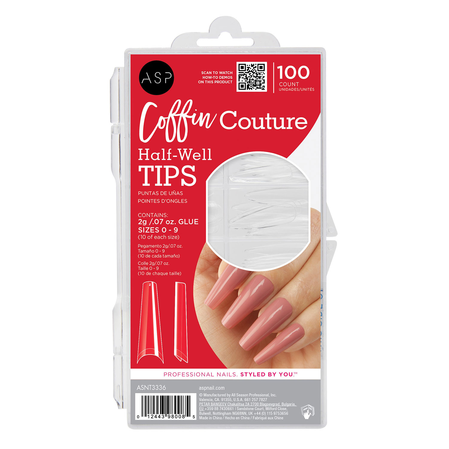 ASP Coffin Couture Half Well Tips
