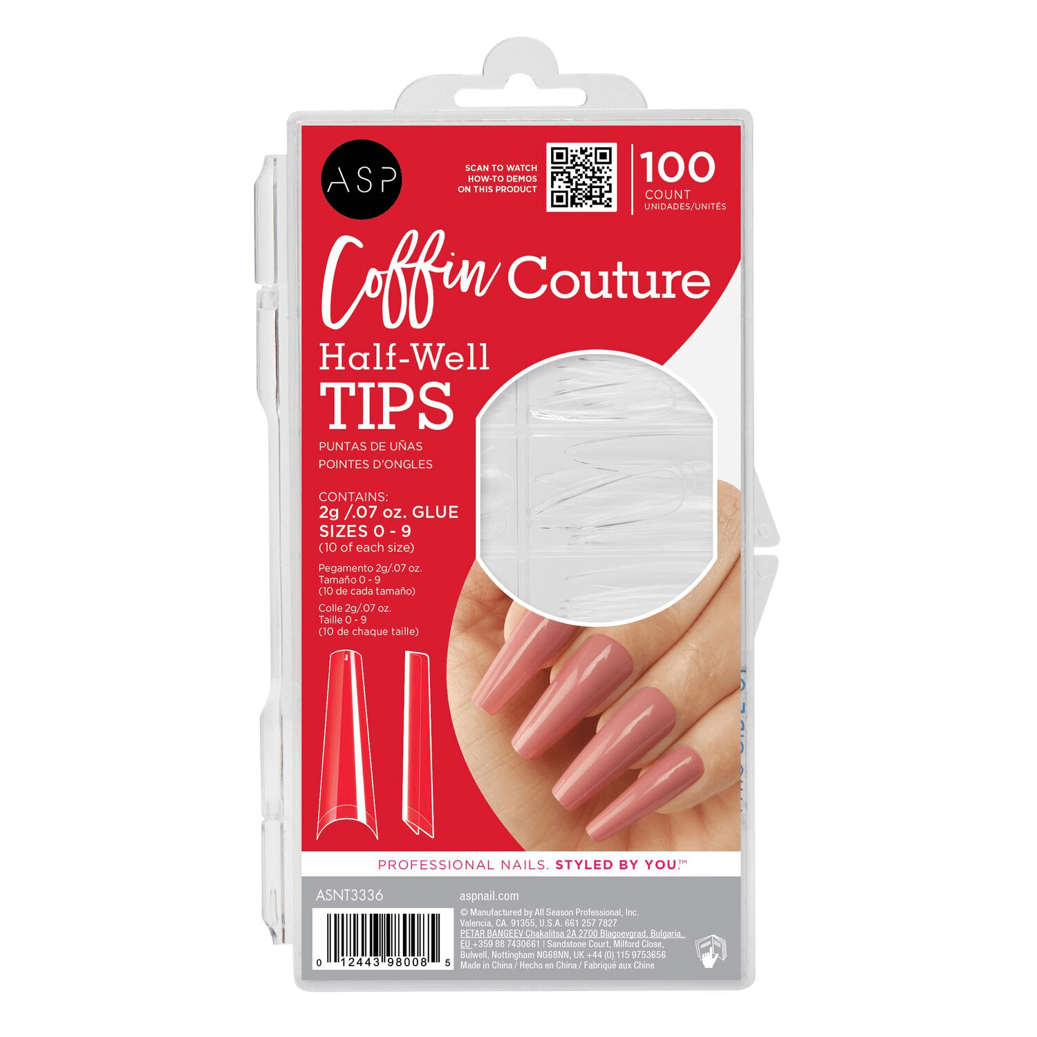 ASP Coffin Couture Half Well Tips