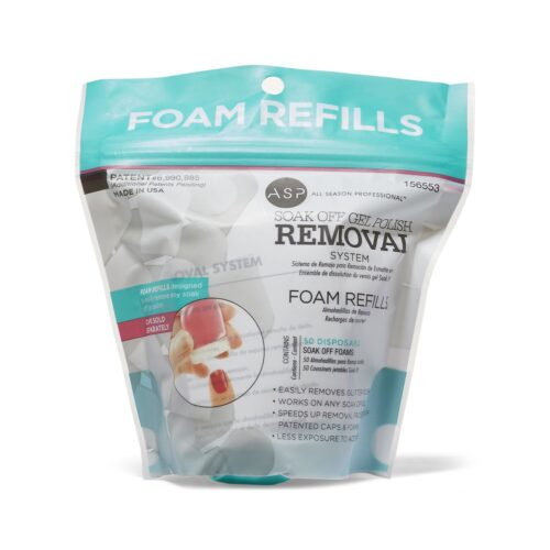 ASP Soak Off Gel Polish Foam Pad Refills Front