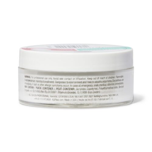 ASP White Bonding Acrylic Powder 1.6oz. Back