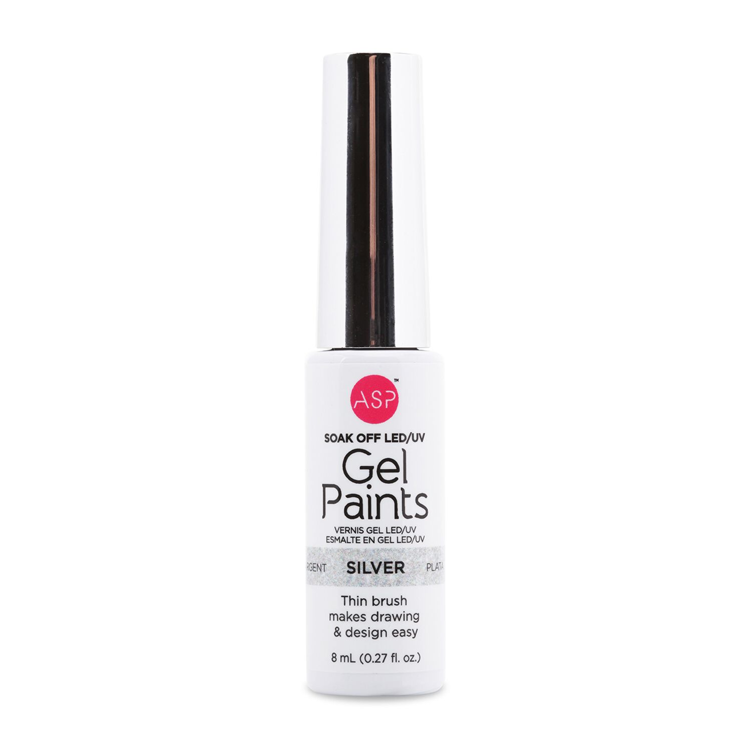 ASP Gel Paints Nail Polish Silver